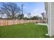 Private backyard with wood fence and patio at 8700 Forte Dr, North Charleston, SC 29406