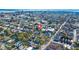 Aerial view showing home's location in a residential neighborhood at 11 Perry St, Charleston, SC 29403