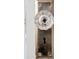 Close up of a clear glass doorknob at 11 Perry St, Charleston, SC 29403