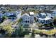 Aerial view of the home's backyard, showcasing a private setting at 1615 Paradise Lake Dr, Mount Pleasant, SC 29464