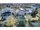 Aerial view of the home's backyard, showcasing a private setting at 1615 Paradise Lake Dr, Mount Pleasant, SC 29464