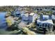 Aerial view of the home's backyard, showcasing a private setting at 1615 Paradise Lake Dr, Mount Pleasant, SC 29464