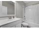 Clean bathroom with white vanity, shower, and toilet at 1615 Paradise Lake Dr, Mount Pleasant, SC 29464