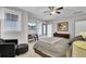 Comfortable bedroom with a king bed and sitting area at 1615 Paradise Lake Dr, Mount Pleasant, SC 29464