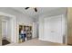 Bedroom with built-in shelving and double door closet at 1615 Paradise Lake Dr, Mount Pleasant, SC 29464