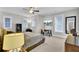 Spacious bedroom with built-in workspace and large windows at 1615 Paradise Lake Dr, Mount Pleasant, SC 29464