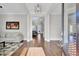 Bright entryway with hardwood floors and view to living room at 1615 Paradise Lake Dr, Mount Pleasant, SC 29464