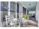 Front porch with rocking chairs and a view at 1615 Paradise Lake Dr, Mount Pleasant, SC 29464