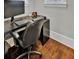 Home office features a large desk and comfortable office chair at 1615 Paradise Lake Dr, Mount Pleasant, SC 29464