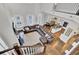 Open living area with sectional sofa and high ceilings at 1615 Paradise Lake Dr, Mount Pleasant, SC 29464