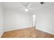 Simple bedroom with wood floors and access to a bathroom at 265 Alexandra Dr # 10, Mount Pleasant, SC 29464