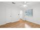Bright bedroom with wood floors, a closet, and an exterior door at 265 Alexandra Dr # 10, Mount Pleasant, SC 29464