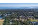 Aerial view of coastal community near golf course at 279 Driftwood Ln, Edisto Beach, SC 29438