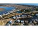 Aerial view of waterfront homes and golf course at 279 Driftwood Ln, Edisto Beach, SC 29438