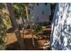 Backyard view of home with lush landscaping and golf course view at 279 Driftwood Ln, Edisto Beach, SC 29438