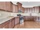 Kitchen with granite countertops and stainless steel appliances at 9736 Black Willow Ln, Ladson, SC 29456