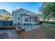 Private backyard with patio and garden at 101 Ribbon Rd, Summerville, SC 29483