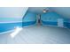 Large bedroom with two-toned blue walls, grey carpet, and a ceiling fan at 101 Ribbon Rd, Summerville, SC 29483