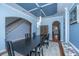 Spacious dining room, hardwood floors, and a stylish light fixture at 101 Ribbon Rd, Summerville, SC 29483