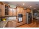 Modern kitchen with stainless steel appliances and granite countertops at 101 Ribbon Rd, Summerville, SC 29483
