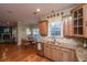 Modern kitchen with granite countertops and stainless steel appliances at 101 Ribbon Rd, Summerville, SC 29483