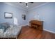 Home office with hardwood floors and a comfortable chaise lounge at 101 Ribbon Rd, Summerville, SC 29483