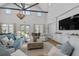 Relaxing community room featuring comfortable seating, a large TV, and ample natural light at 1011 Swamp Harrier Ave, Ravenel, SC 29470