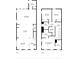 Two-story home floor plan, showing bedrooms, kitchen, and living areas at 1011 Swamp Harrier Ave, Ravenel, SC 29470