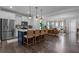 Modern kitchen with stainless steel appliances and an island with seating at 1011 Swamp Harrier Ave, Ravenel, SC 29470