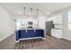 Modern kitchen with stainless steel appliances and an island at 1040 Wading Point Blvd, Huger, SC 29450