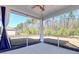 Spacious screened porch overlooking backyard at 1040 Wading Point Blvd, Huger, SC 29450