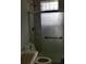Updated bathroom with marble shower and glass enclosure at 12240 Green Pond Hwy, Green Pond, SC 29446