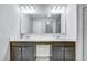 Double vanity bathroom with dark brown cabinets at 240 Godwit Dr, Summerville, SC 29486