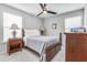 Cozy bedroom with a double bed, nightstands, and a dresser at 240 Godwit Dr, Summerville, SC 29486