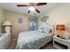 Cozy bedroom featuring a comfortable bed and beachy decor at 3001 Parkwest Boulevard, Mount Pleasant, SC 29466