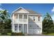 Two-story home with gray siding, white trim, and a two-car garage at 350 Trailmore Ln, Summerville, SC 29486