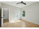 Bedroom with hardwood floors, window, and closet at 362 6Th Ave, Mount Pleasant, SC 29464