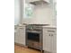 Stainless steel range with gas cooktop and oven at 362 6Th Ave, Mount Pleasant, SC 29464