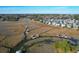 Aerial view of waterfront homes and private boat docks at 363 Clayton Dr, Charleston, SC 29414