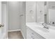 Simple bathroom with single vanity and shower/tub combo at 363 Clayton Dr, Charleston, SC 29414