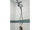 Walk-in shower with double shower heads and patterned tile accents at 420 E Erie Ave, Folly Beach, SC 29439