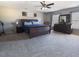 Primary bedroom with a sleigh bed and plenty of space at 611 Resinwood Rd, Moncks Corner, SC 29461