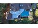 Top-down view highlighting home's roofline and pool area at 6124 Rudder Ln, Awendaw, SC 29429