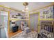 bedroom with Star Wars theme, gray and yellow color scheme at 8517 Falling Leaf Ln, North Charleston, SC 29420