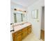 Bathroom with light pink vanity and a shower/tub combo at 1966 Suzanne St, Johns Island, SC 29455