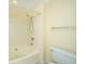 Bathroom with bathtub and shower at 236 Little Oak Dr, Folly Beach, SC 29439