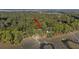 Aerial view of house and property, showing location near the water at 2942 Seabrook Island Rd, Seabrook Island, SC 29455