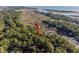 Aerial view showing house location on waterfront property with marsh views at 2942 Seabrook Island Rd, Seabrook Island, SC 29455