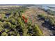 Aerial view showing house location on waterfront property with marsh views at 2942 Seabrook Island Rd, Seabrook Island, SC 29455