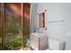 Small bathroom with a modern vanity and updated fixtures at 2942 Seabrook Island Rd, Seabrook Island, SC 29455